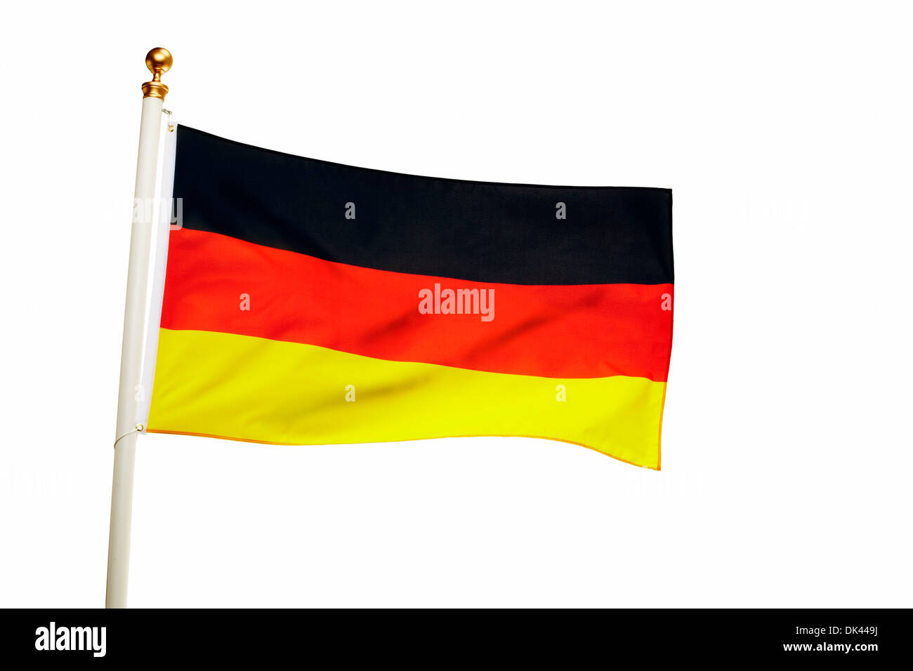 Flag of Germany Flying Stock Photo