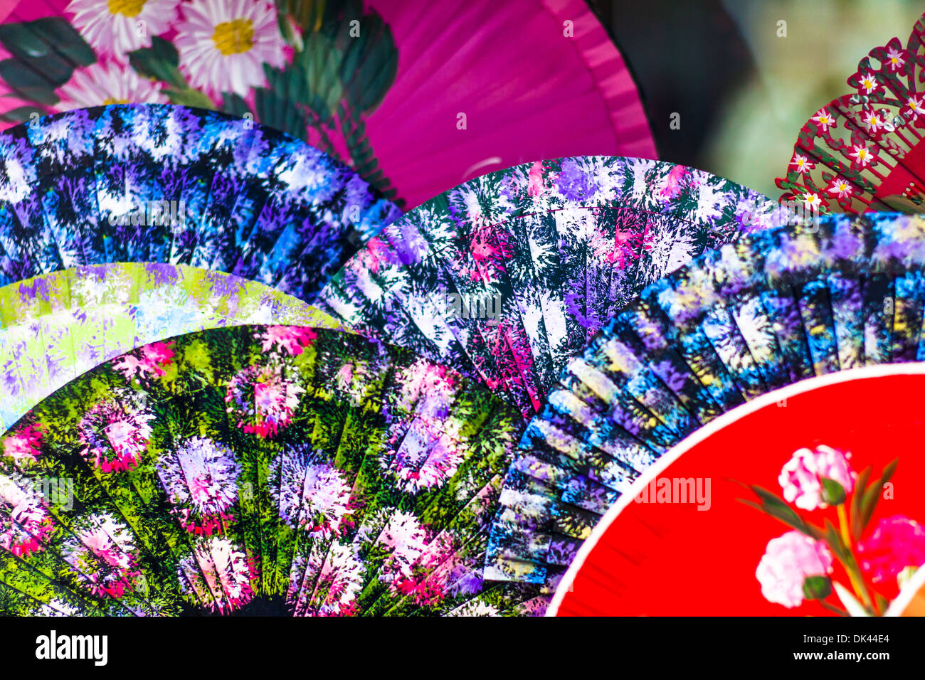 Spanish fans for sale on Cordoba, Spain Stock Photo Alamy