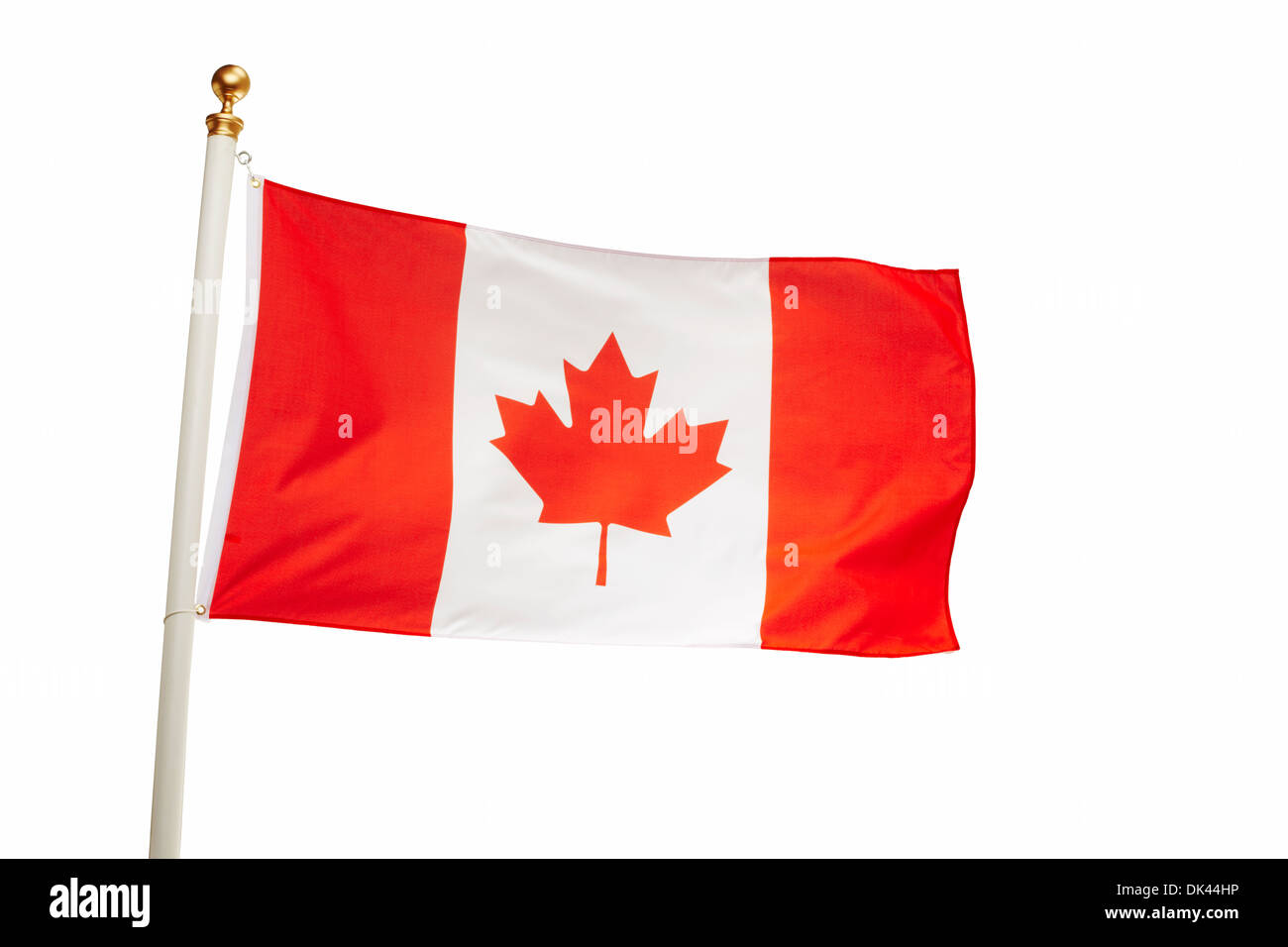 Flag of Canada Flying Stock Photo