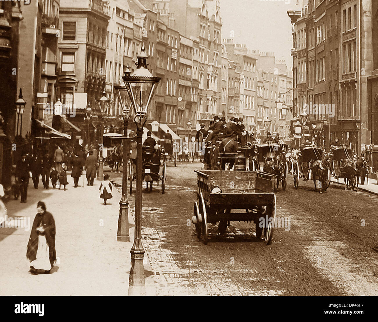 Victorian London Street Night