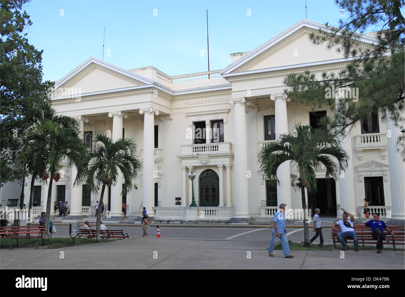 Biblioteca Provincial José Martí, Parque Leoncio Vidal, Santa Clara, Villa Clara province, Cuba, Caribbean Sea, Central America Stock Photo
