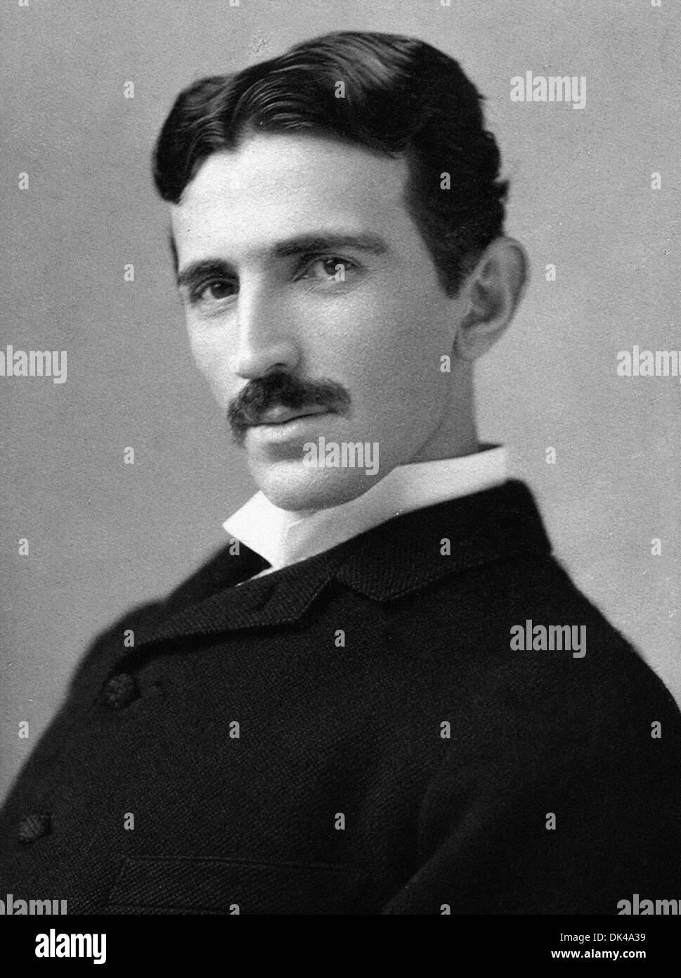 Nikola Tesla (Никола Тесла) - Serbian American inventor Stock Photo