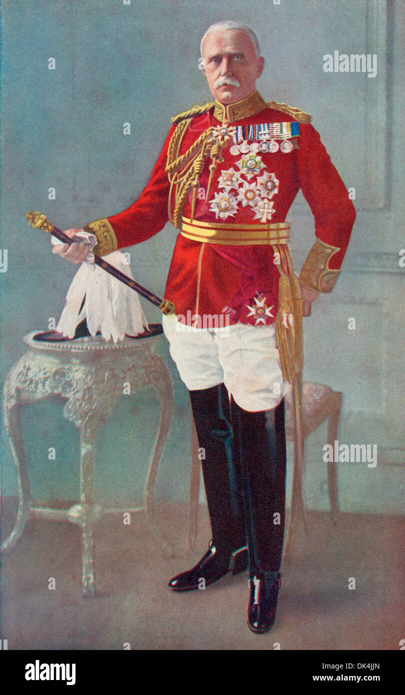 Field Marshal John Denton Pinkstone French, 1st Earl of Ypres,1852 –1925, aka The Viscount French between 1916 and 1922. Anglo-I Stock Photo