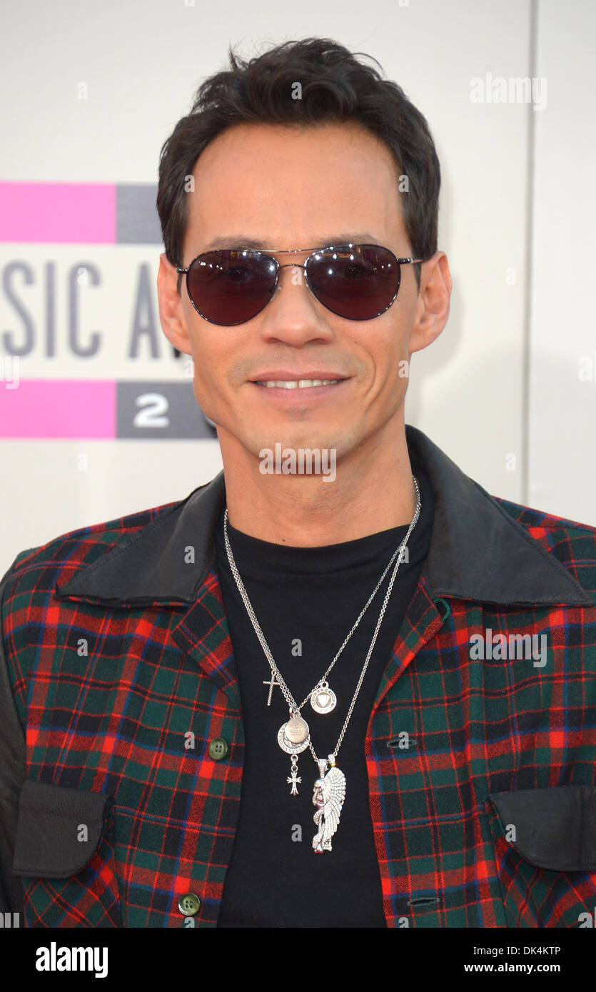 Marc Anthony arrives at the American Music Awards, Los Angeles, America -  24 Nov 2013 Stock Photo - Alamy