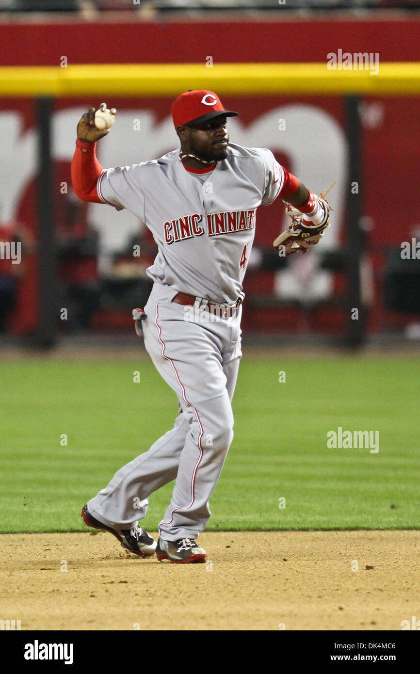 Cincinnati reds second baseman brandon phillips 4 hi-res stock ...