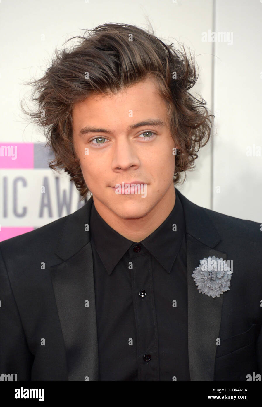 Harry Styles arrives at the American Music Awards, Los Angeles, America - 24 Nov 2013 Stock Photo
