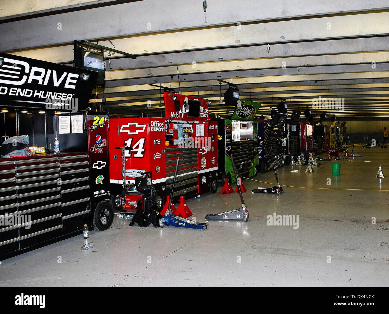 Empty Nascar Garage Stock Photos Empty Nascar Garage Stock