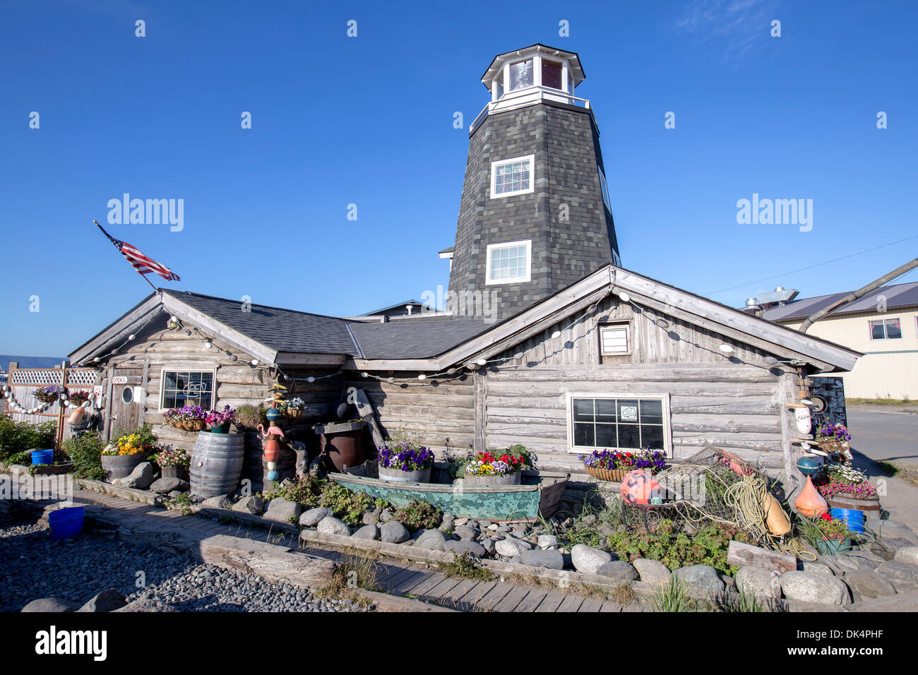 Salty Dawg Saloon on The Spit, Homer, Alaska, USA Stock Photo - Alamy