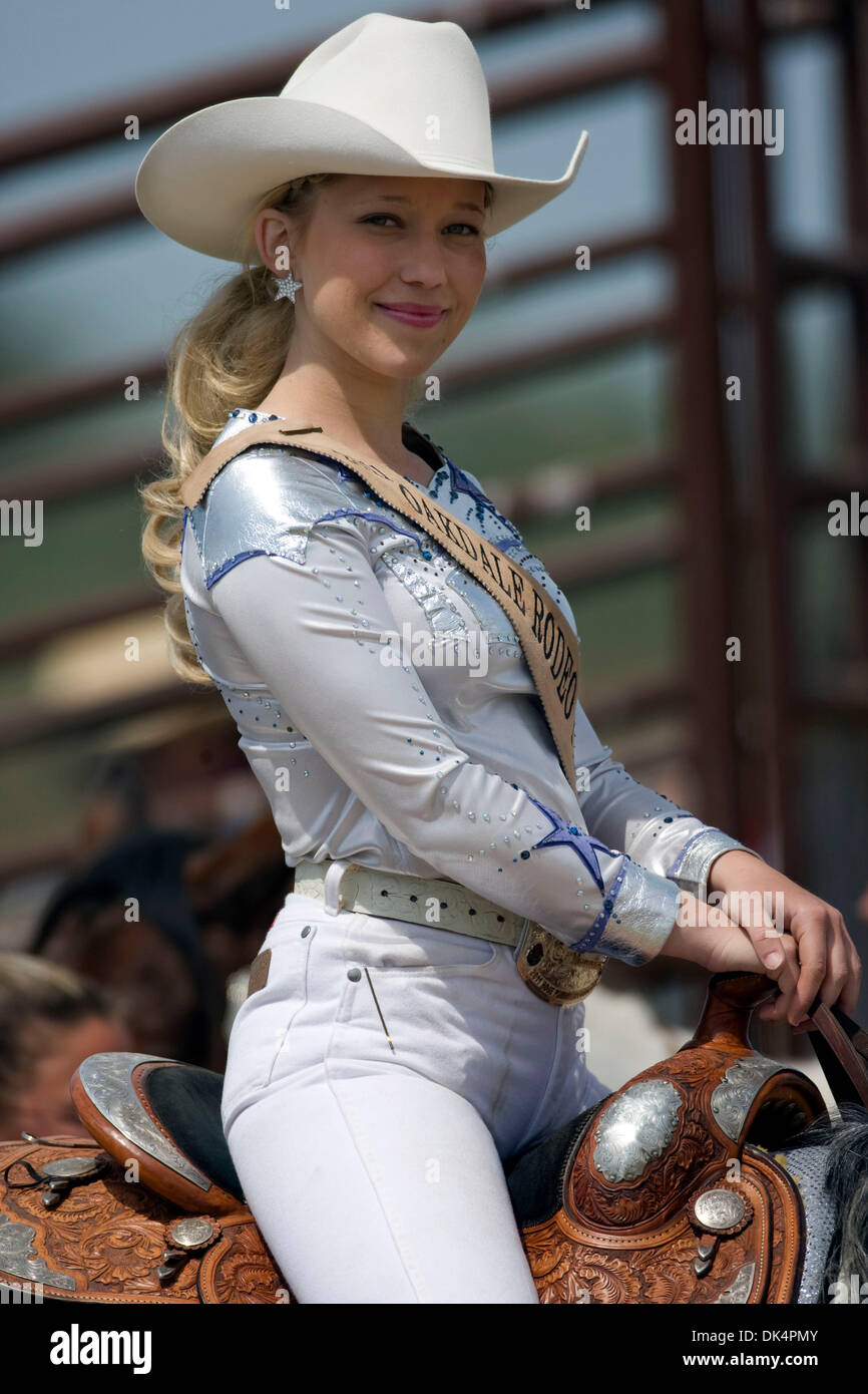 Apr. 10, 2011 Oakdale, California, U.S. MISS RODEO OAKDALE Stock