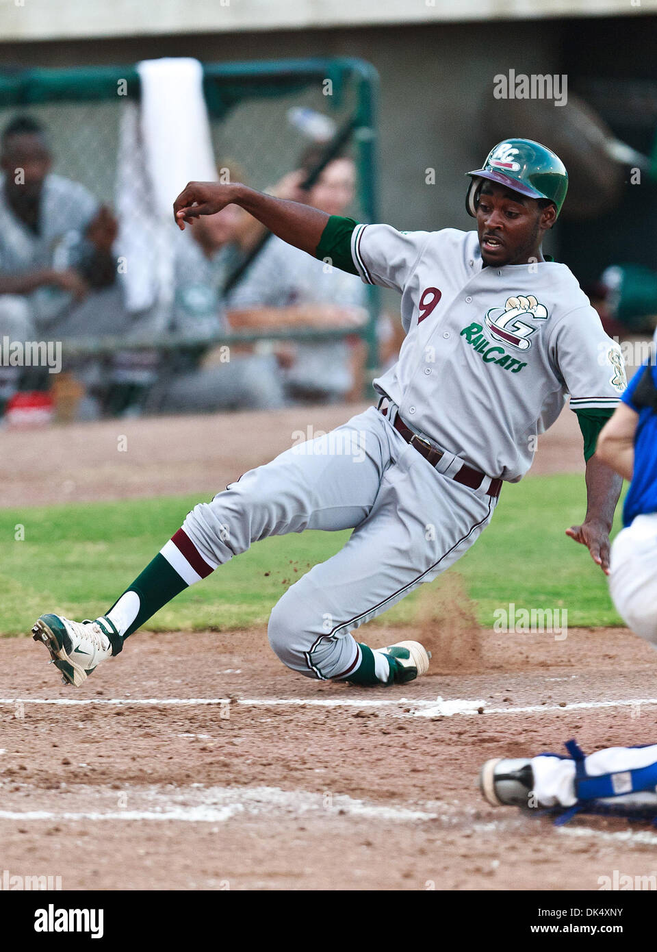 July 19, 2011 - Fort Worth, Texas, U.S - Gary Southshore Railcats DH  Toddric Johnson (9) in action during the American Association of  Independant Professional Baseball game between the Gary Southshore Railcats