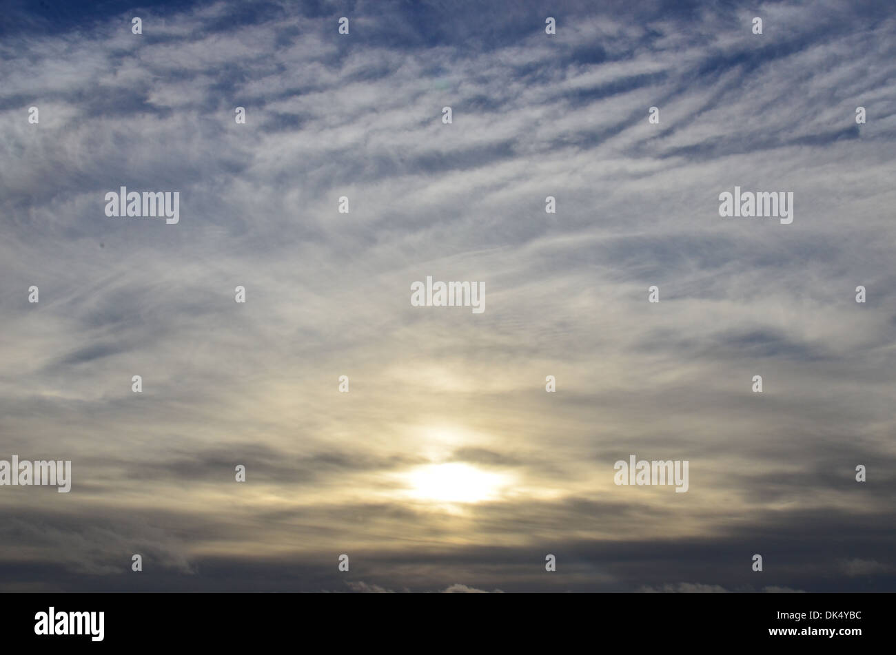 blue sky white clouds skyscape Stock Photo