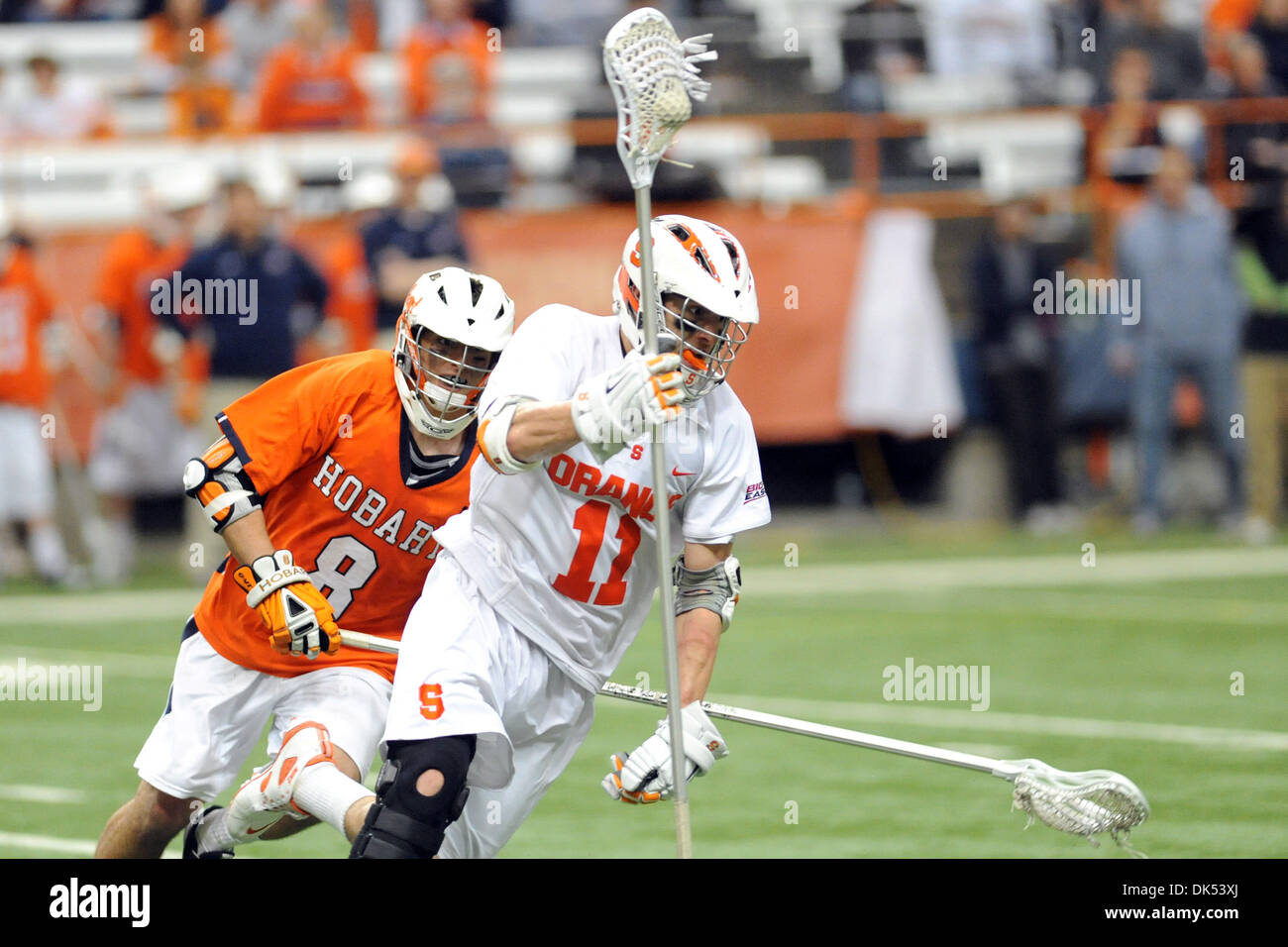 Apr. 19, 2011 - Syracuse, New York, U.S - Syracuse Orange defensemen ...