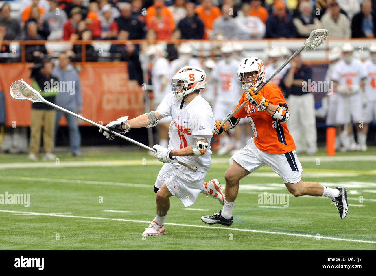 Apr. 20, 2011 - Syracuse, New York, U.S - Syracuse Orange defensemen ...