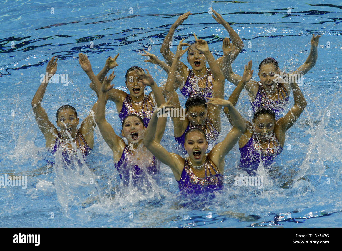 July 20, 2011 Shanghai, China The Chinese synchronized swimming