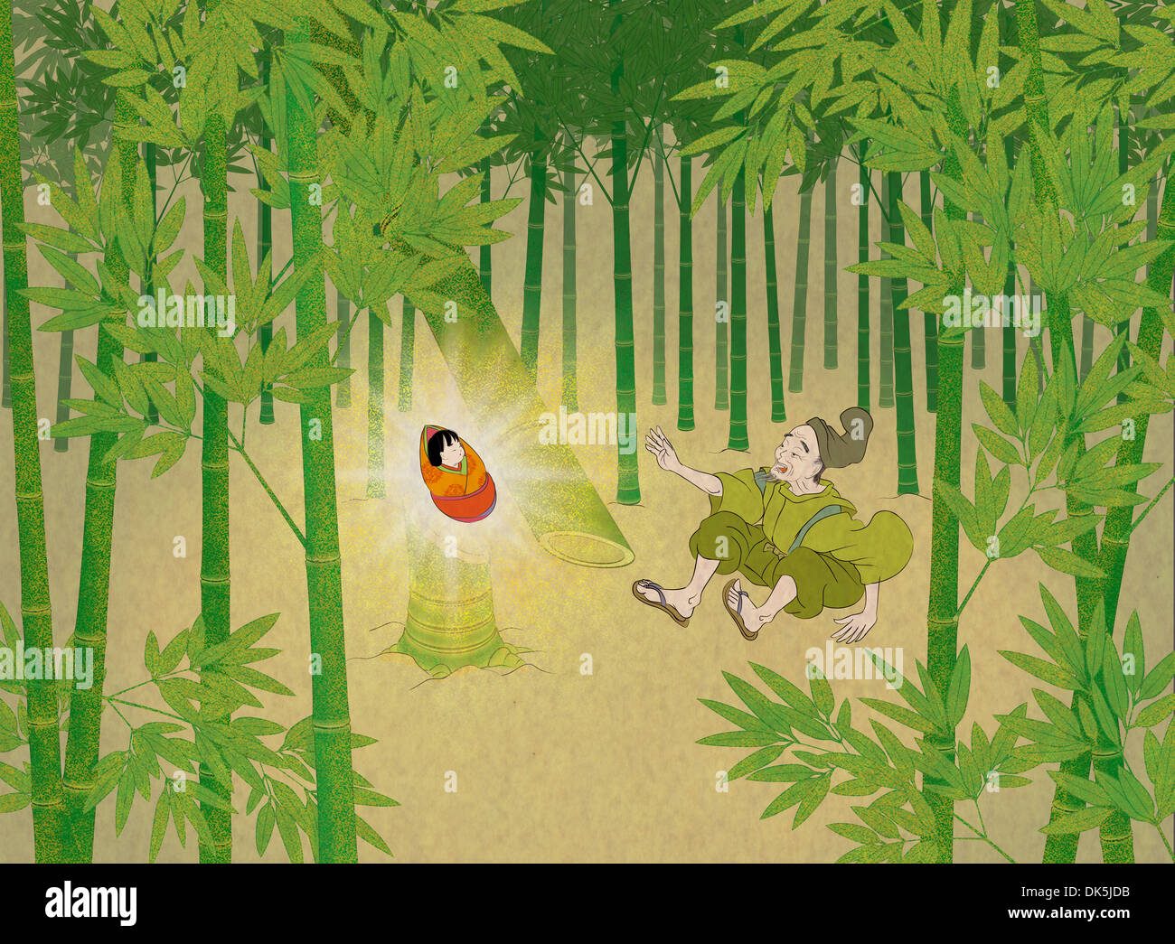 The Tale of the Bamboo-Cutter Stock Photo - Alamy