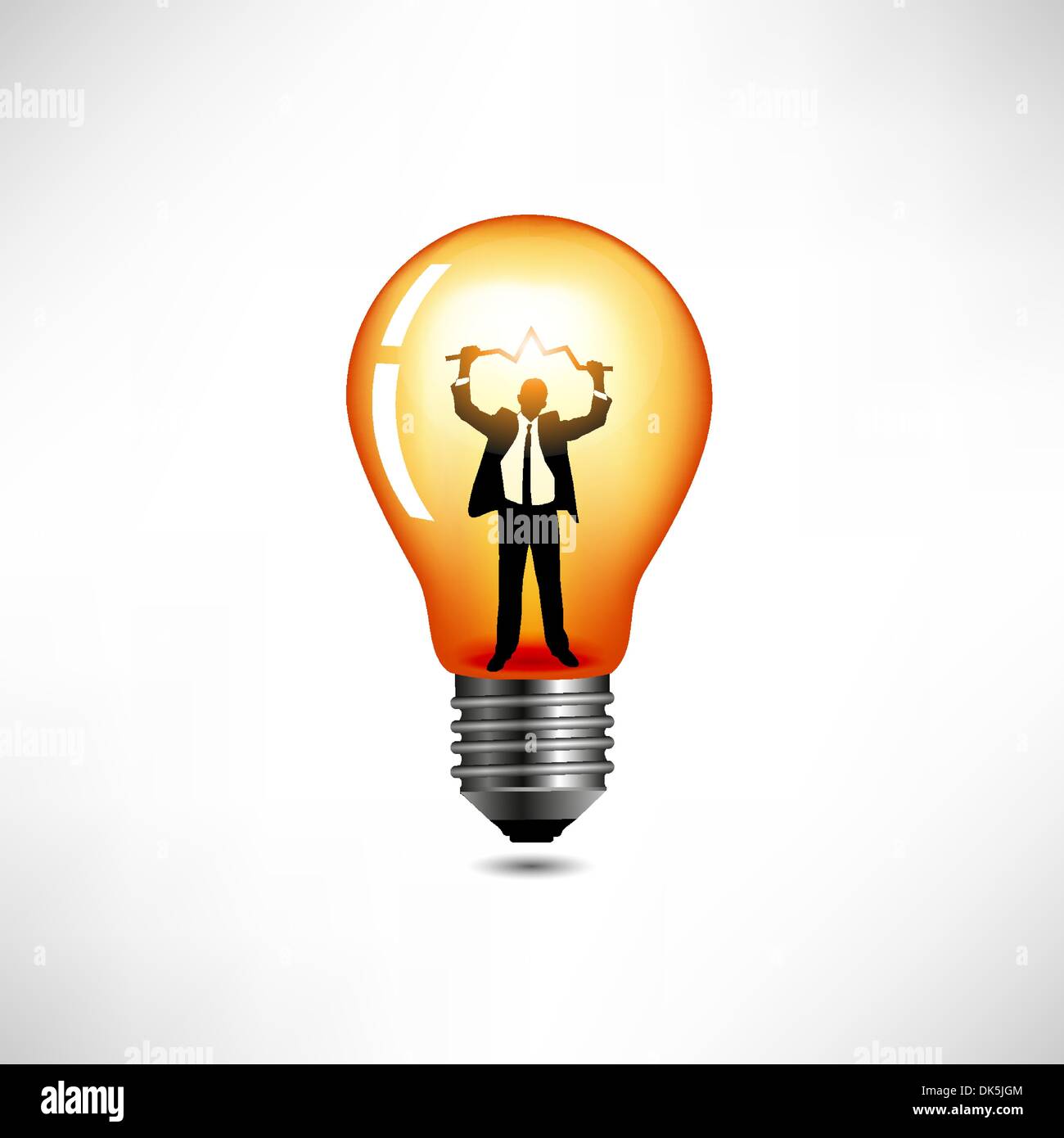 Light bulb. The concept of idea Stock Vector Image & Art - Alamy