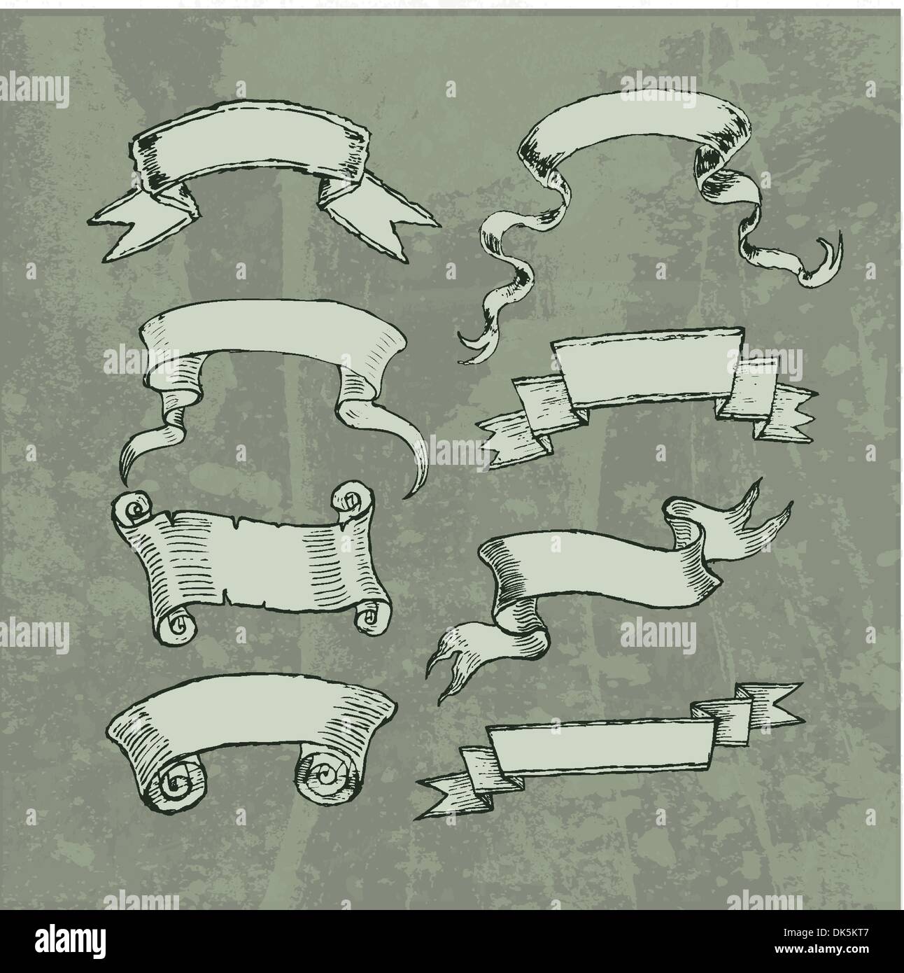 Parchment Ribbons Stock Vector Images - Alamy