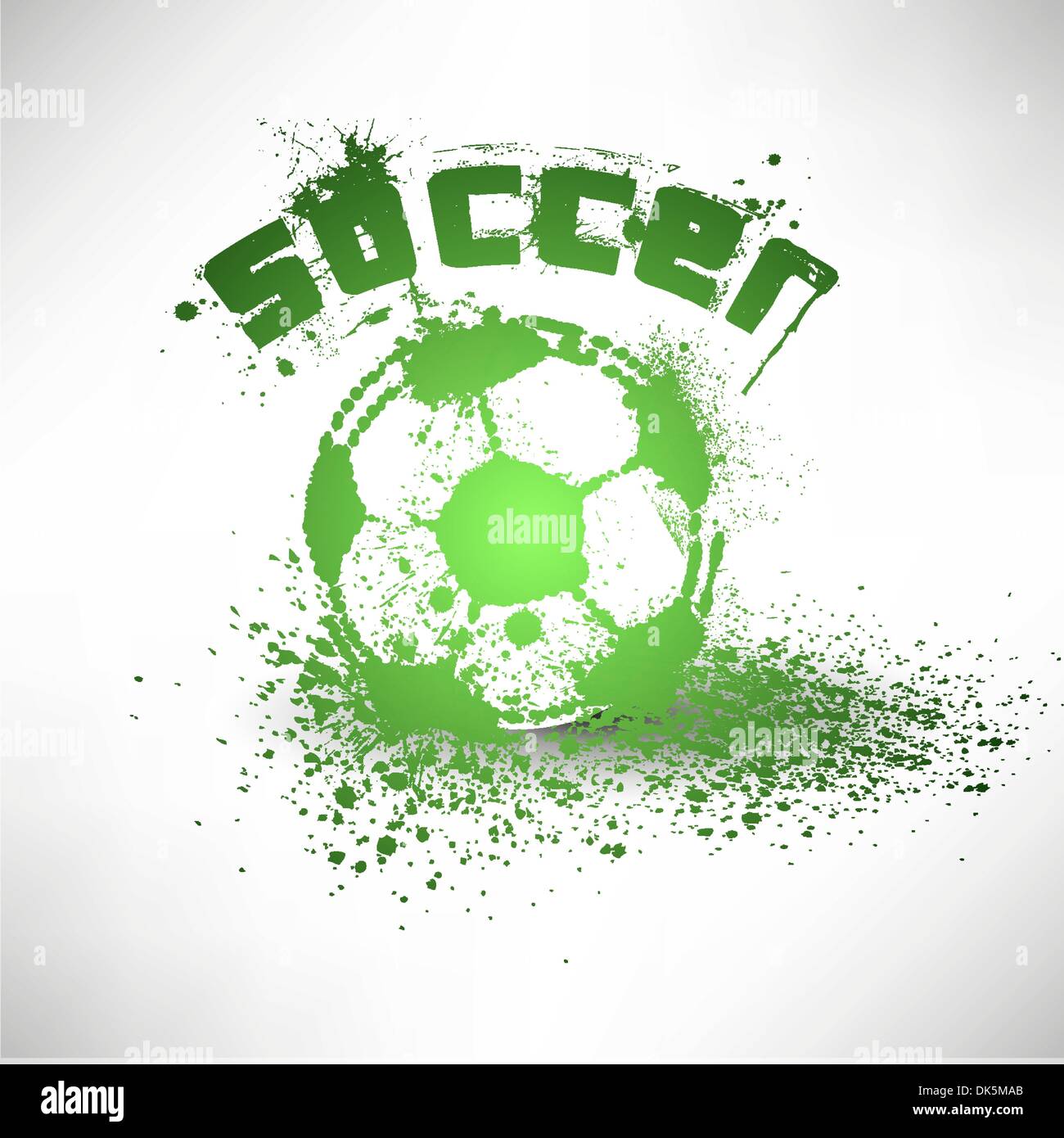 grunge soccer ball vector Stock Vector