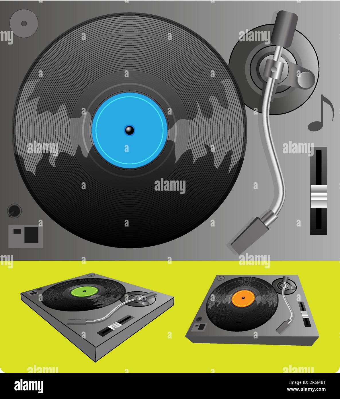 Illustration of a turntable Stock Vector Image & Art - Alamy