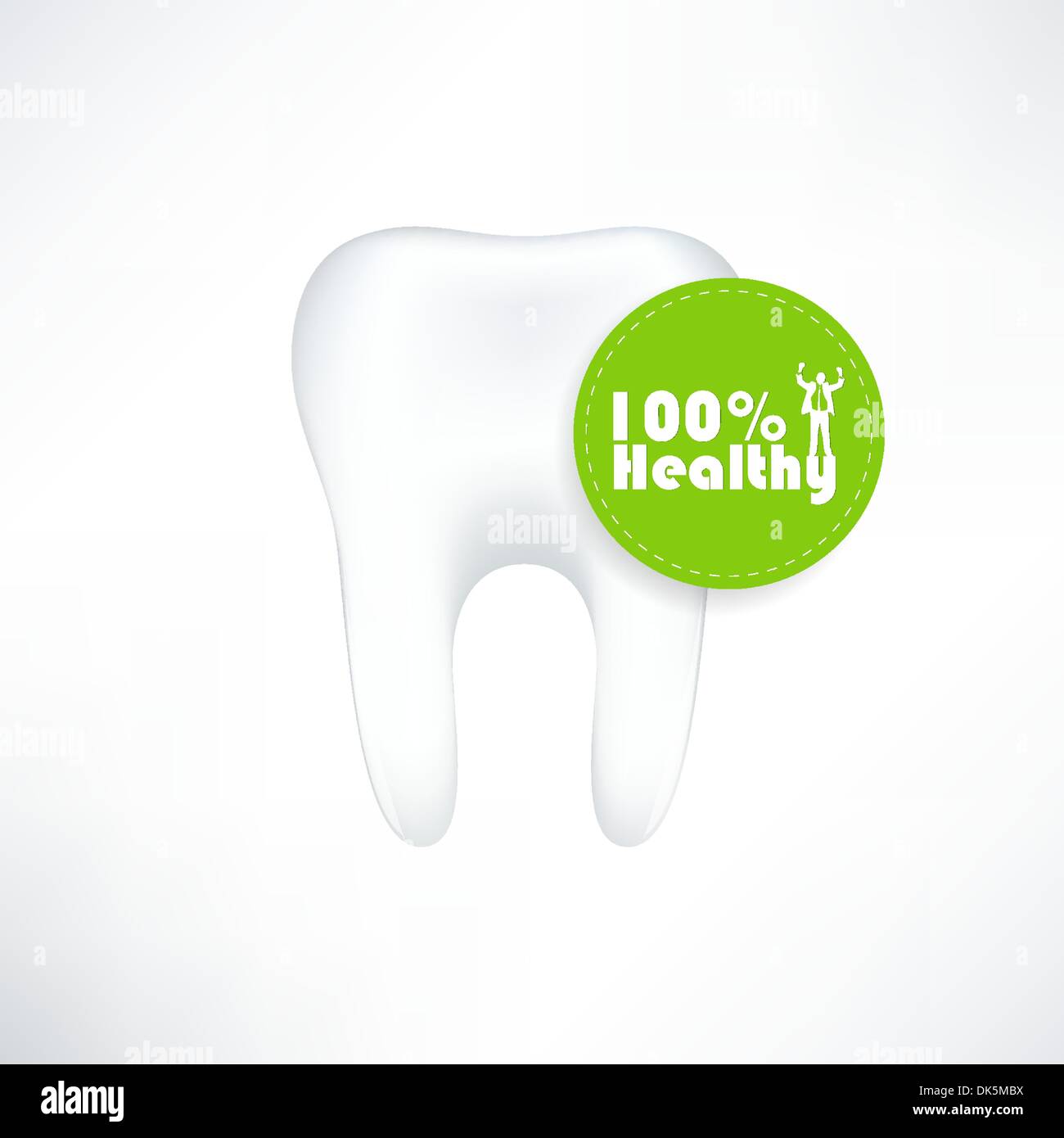 Tooth On White Background. Vector Illustration Stock Vector Image & Art ...