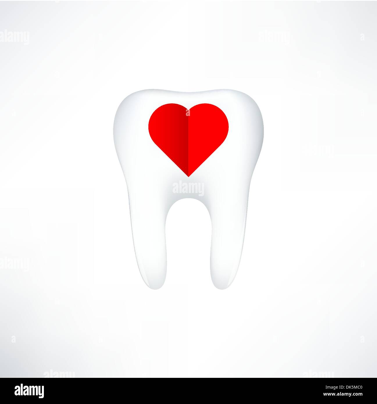 Tooth On White Background. Vector Illustration Stock Vector Image & Art ...