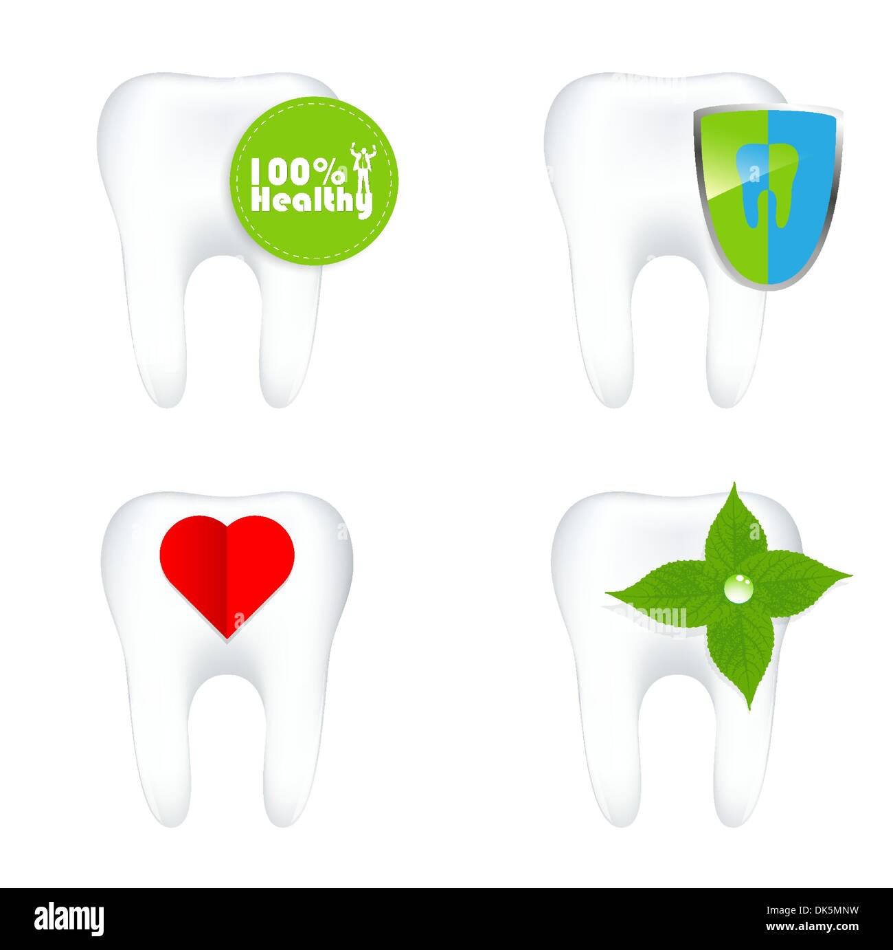 Tooth On White Background. Vector Illustration Stock Vector Image & Art ...