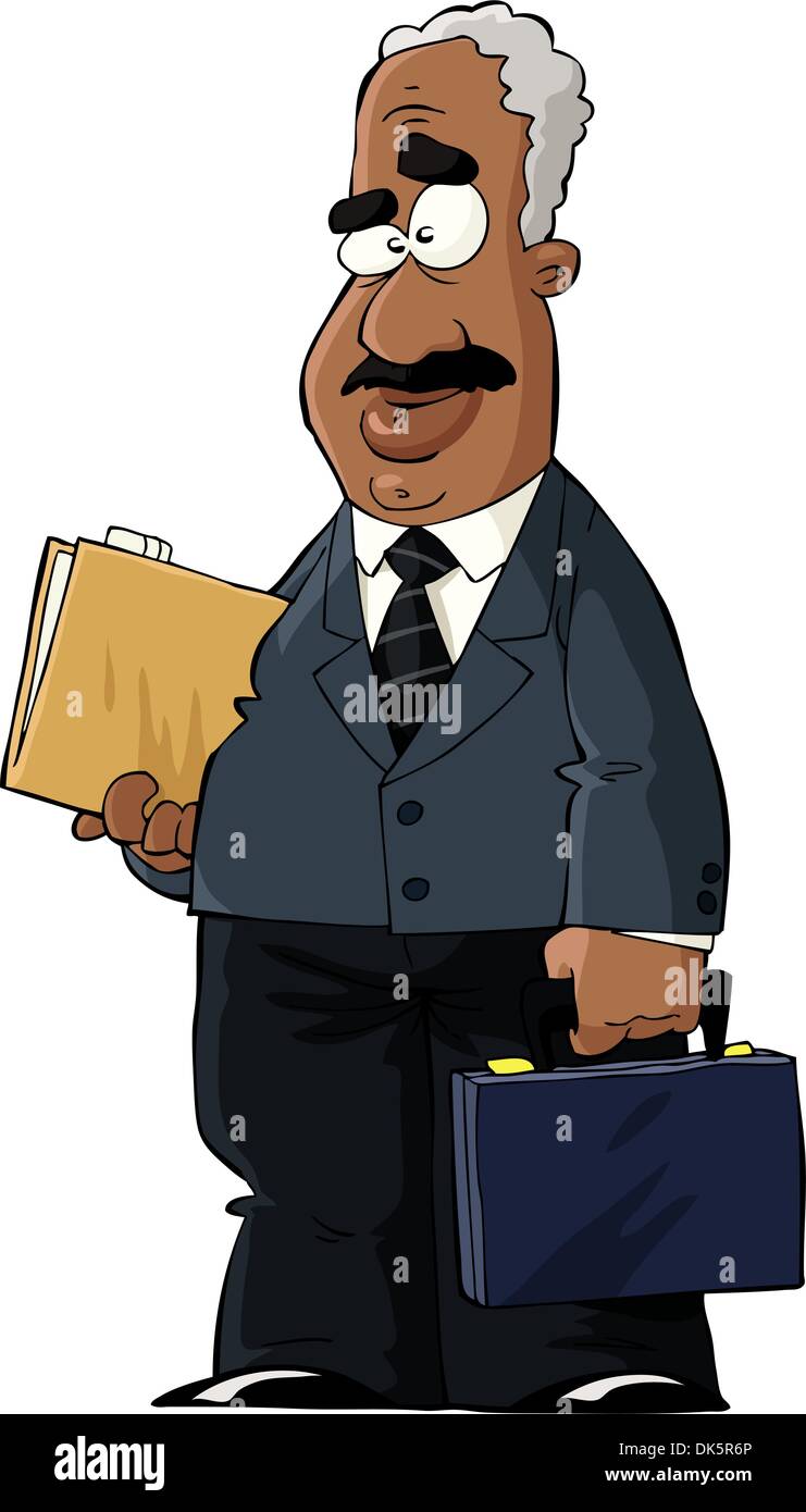 Diplomat with a folder and case vector Stock Vector Image & Art - Alamy
