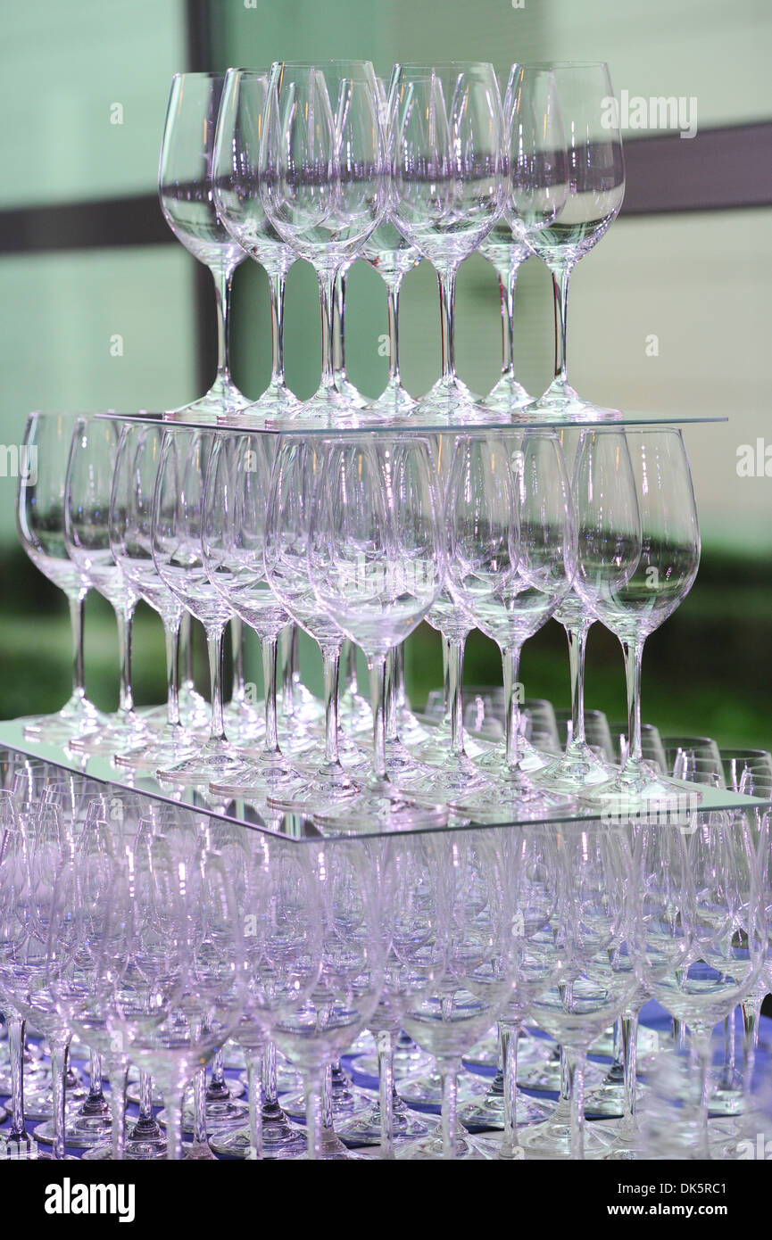 Reception - Presentation - Glasses - Service Stock Photo - Alamy