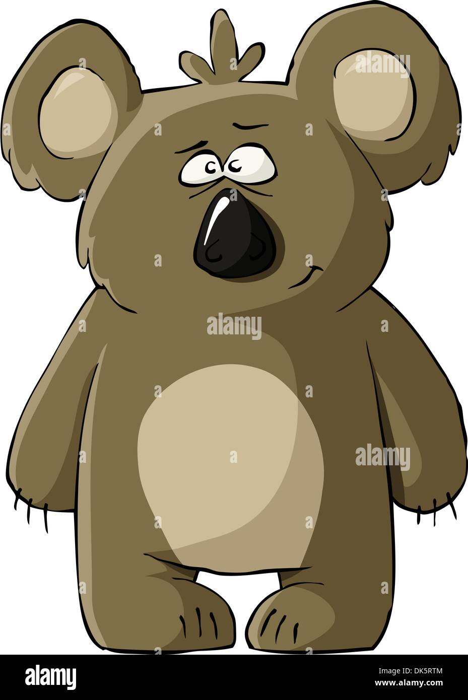 Koala on a white background, vector illustration Stock Vector Image ...