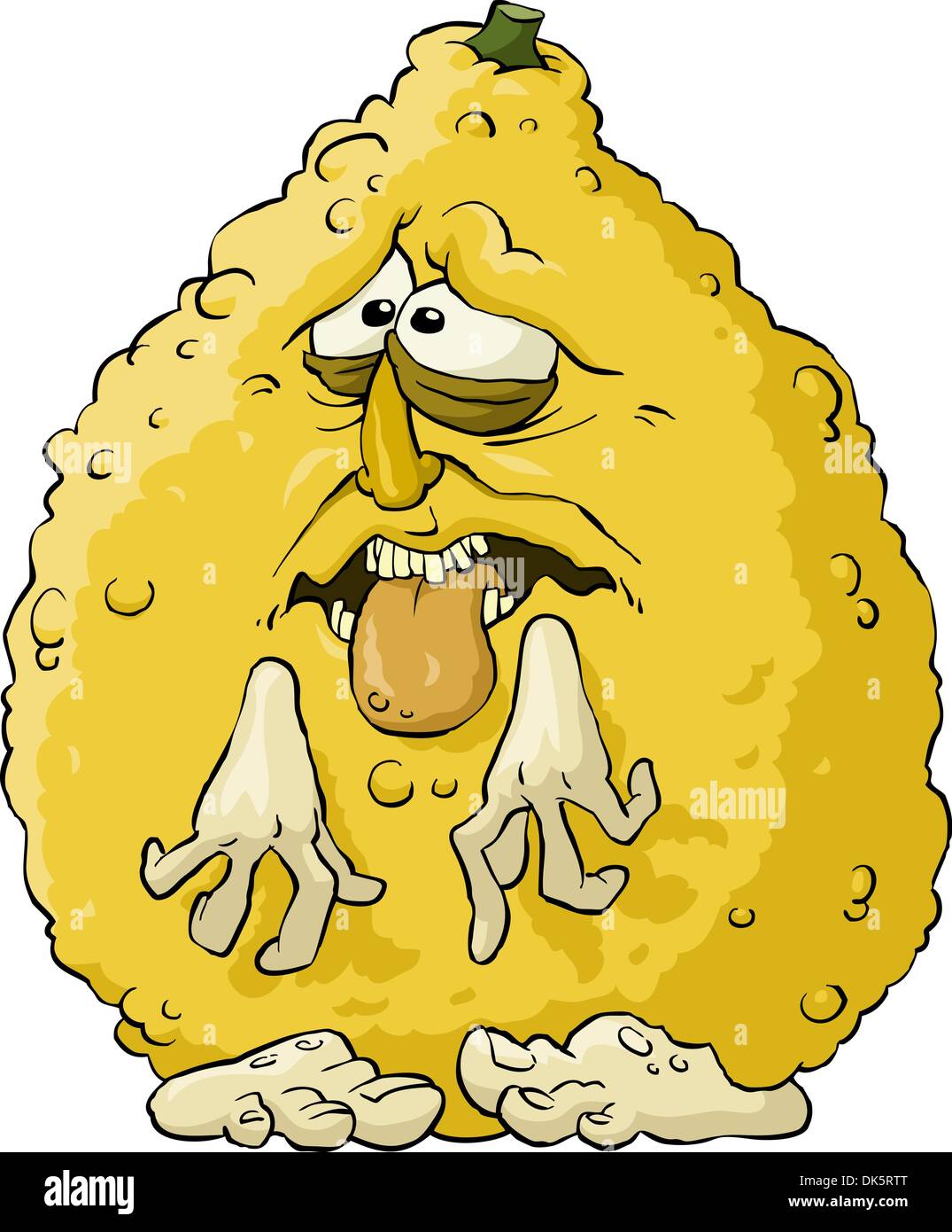 Lemon on a white background, vector illustration Stock Vector Image ...