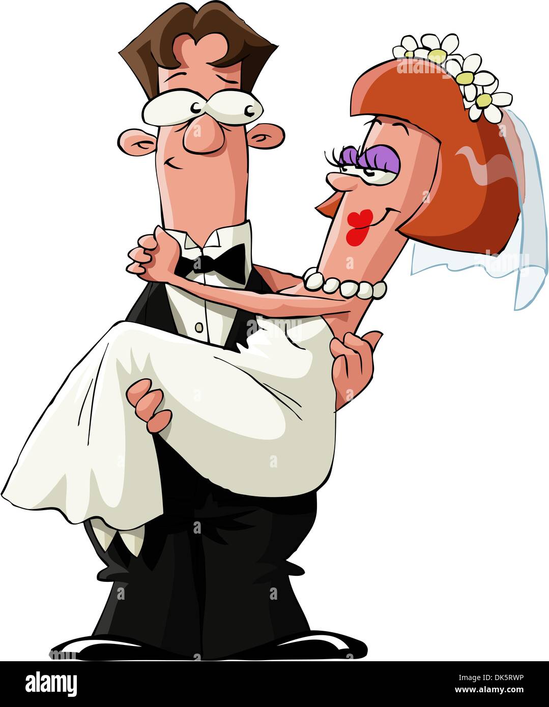 Married to a white background, vector illustration Stock Vector Image ...