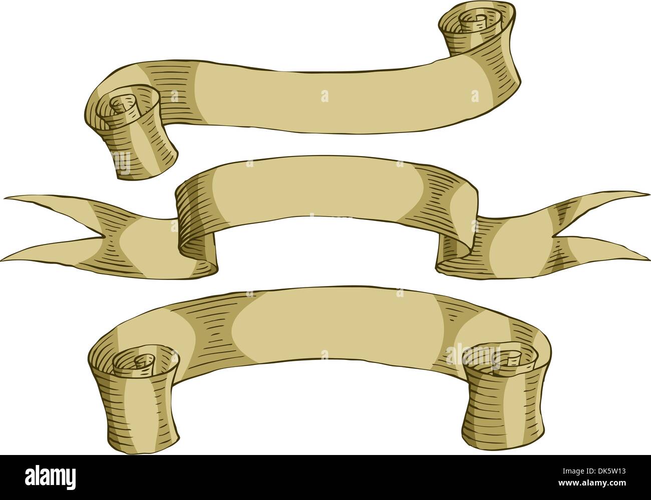 Vintage ribbon on a white background, vector Stock Vector Image & Art ...