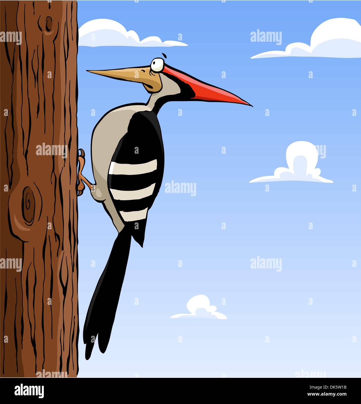 Cartoon woodpecker on a tree, vector illustration Stock Vector Image & Art - Alamy Cartoon woodpecker on a tree, vector illustration Stock Vector Image & Art - Alamy