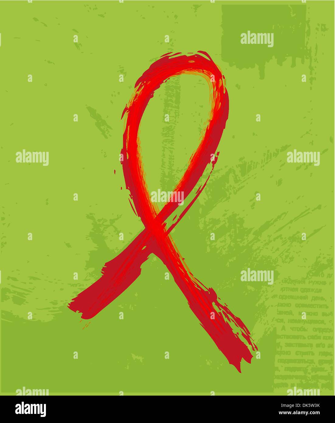 Red support ribbon on Stock Vector Images - Alamy