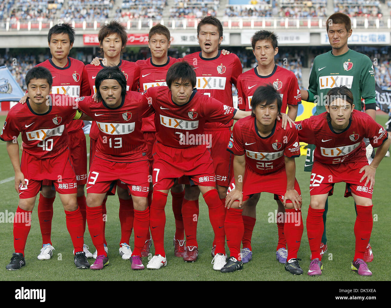 May 15, 2011 - Kanagawa, Japan - Players of Kashima Antlers pose