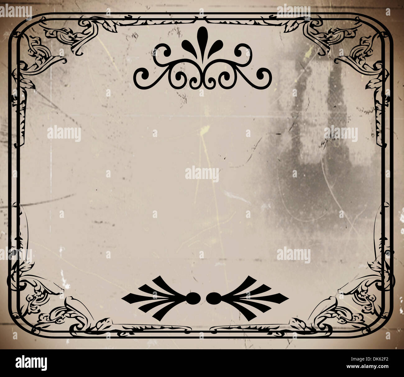 Vintage frame background design Stock Photo Alamy