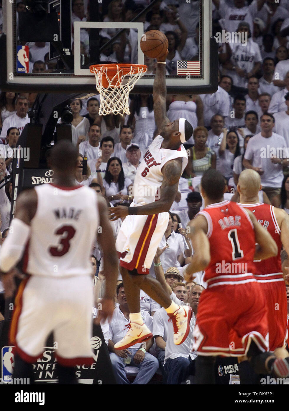 Lebron james miami heat dunk hi-res stock photography and images - Alamy