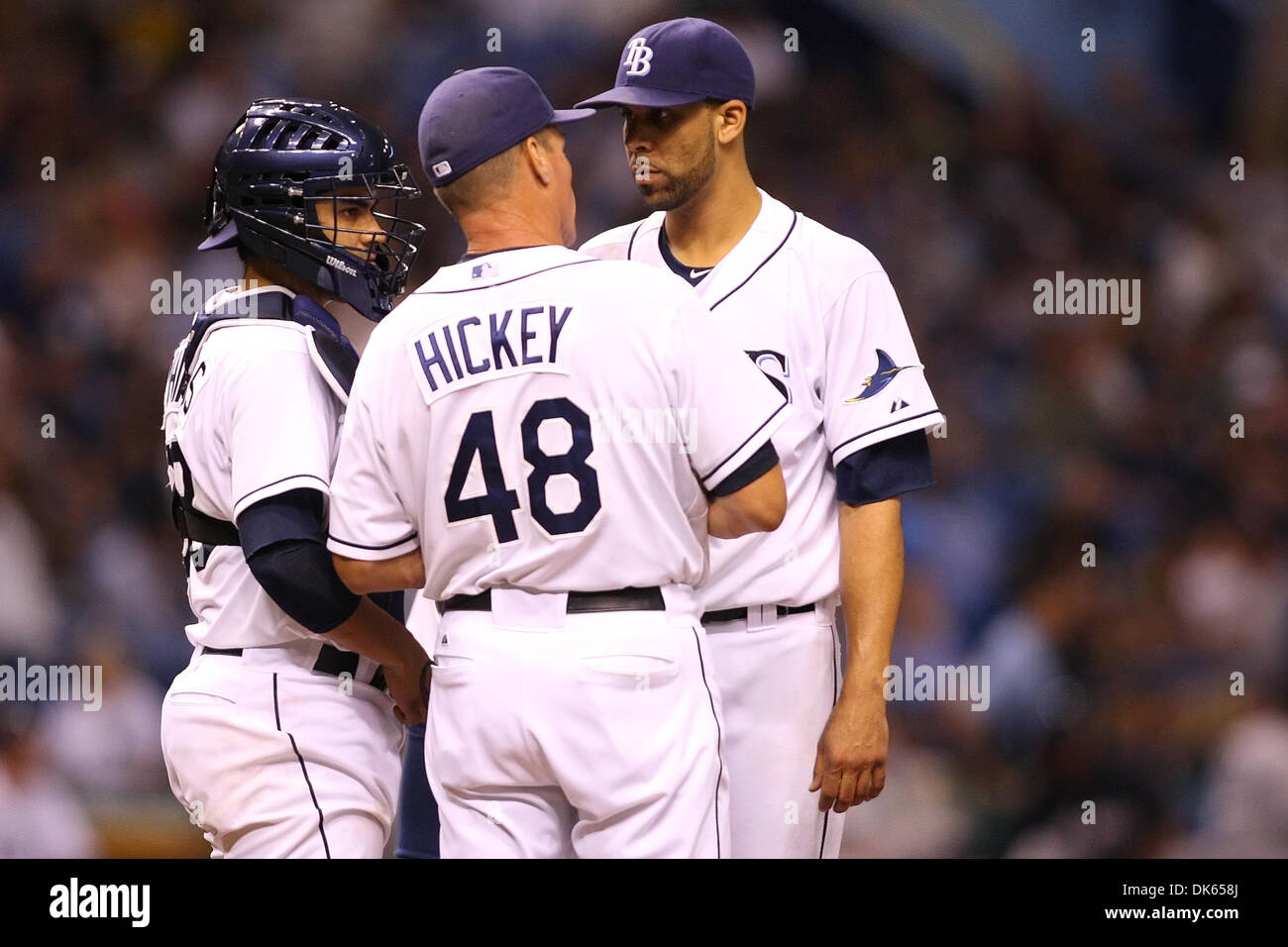 July 20, 2011 St.Petersburg, Florida, U.S Tampa Bay Rays pitching