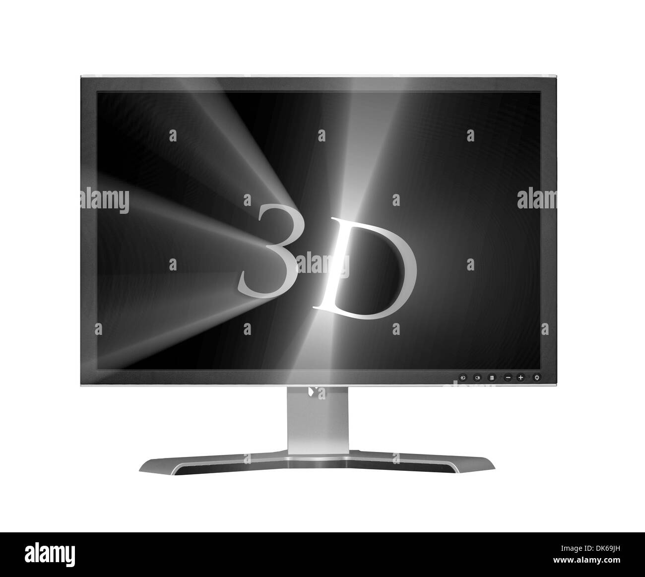Isolated widescreen flatscreen lcd 