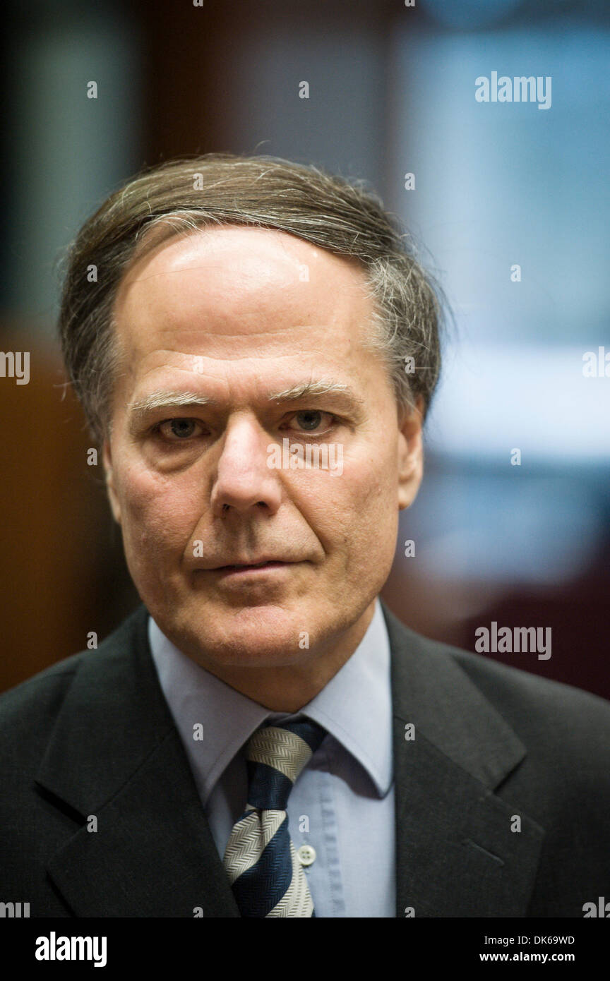 Brussels, Belgium. 2nd December 2013. Enzo Moavero Milanesi , Italian Minister of European Affairs prior to the EU competitiveness ministers council at European Council headquarters in Brussels, Belgium on 02.12.2013 by Wiktor Dabkowski/dpa/Alamy Live News Stock Photo
