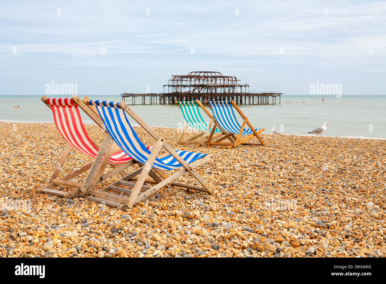 Brighton beach. Brighton, England Stock Photo