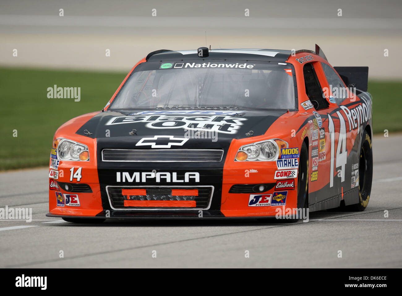 June 4, 2011 - Joliet, Illinois, U.S - Nationwide Series driver Eric McClure (14) during the STP 300 at Chicagoland Speedway in Joliet, Illinois. (Credit Image: © Chris Proctor/Southcreek Global/ZUMAPRESS.com) Stock Photo