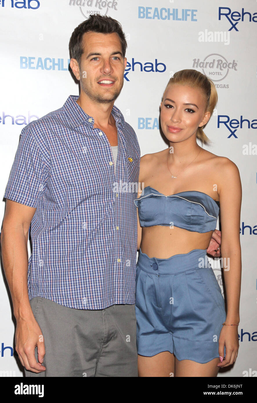 Nick Hexum of 311 and Twilight actress Christian Serratos at Poolside