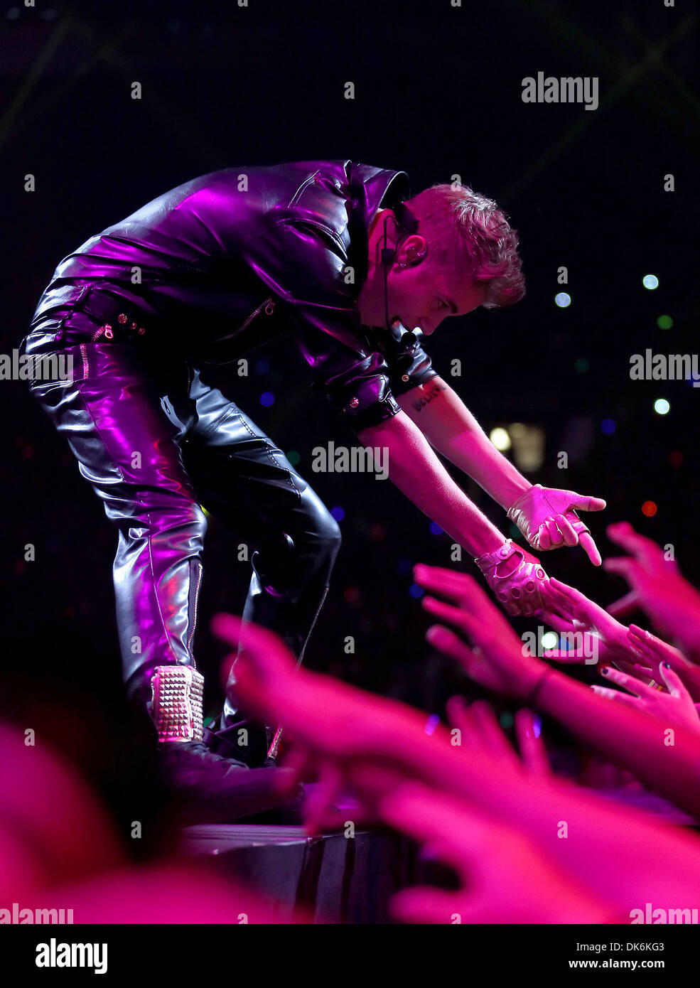 Justin Bieber performing live at Grand Garden Arena at MGM Grand Resort