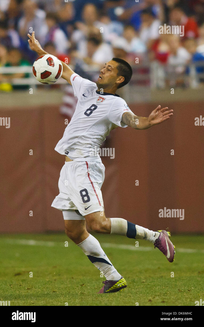 June 7, 2011 - Detroit, Michigan, U.S - United States midfielder Clint Dempsey (#8) during second-half match action.  The United States defeated Canada 2-0 in the second match of the Group C-play opening round doubleheader of the 2011 CONCACAF Gold Cup soccer tournament played at Ford Field in Detroit, Michigan. (Credit Image: © Scott Grau/Southcreek Global/ZUMAPRESS.com) Stock Photo