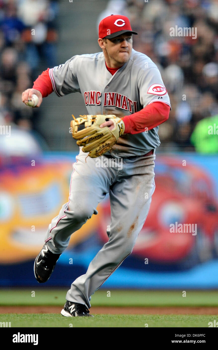 Scott Rolan Cincinnati Reds June 9, 2011 - San Francisco, California, U.S - Reds third baseman ...