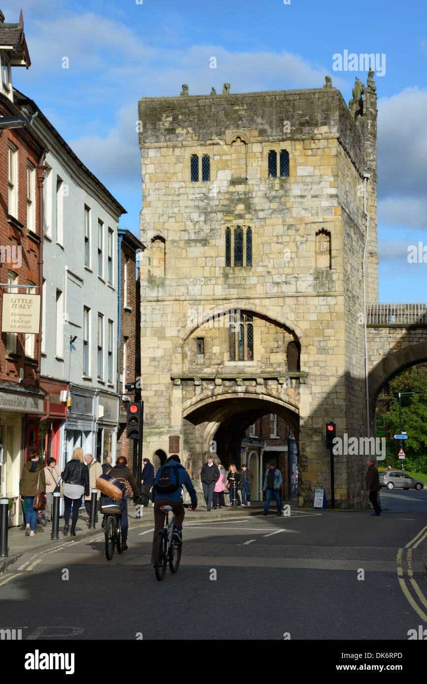Monk Bar gatehouse, Goodramgate, York, Yorkshire, England, United