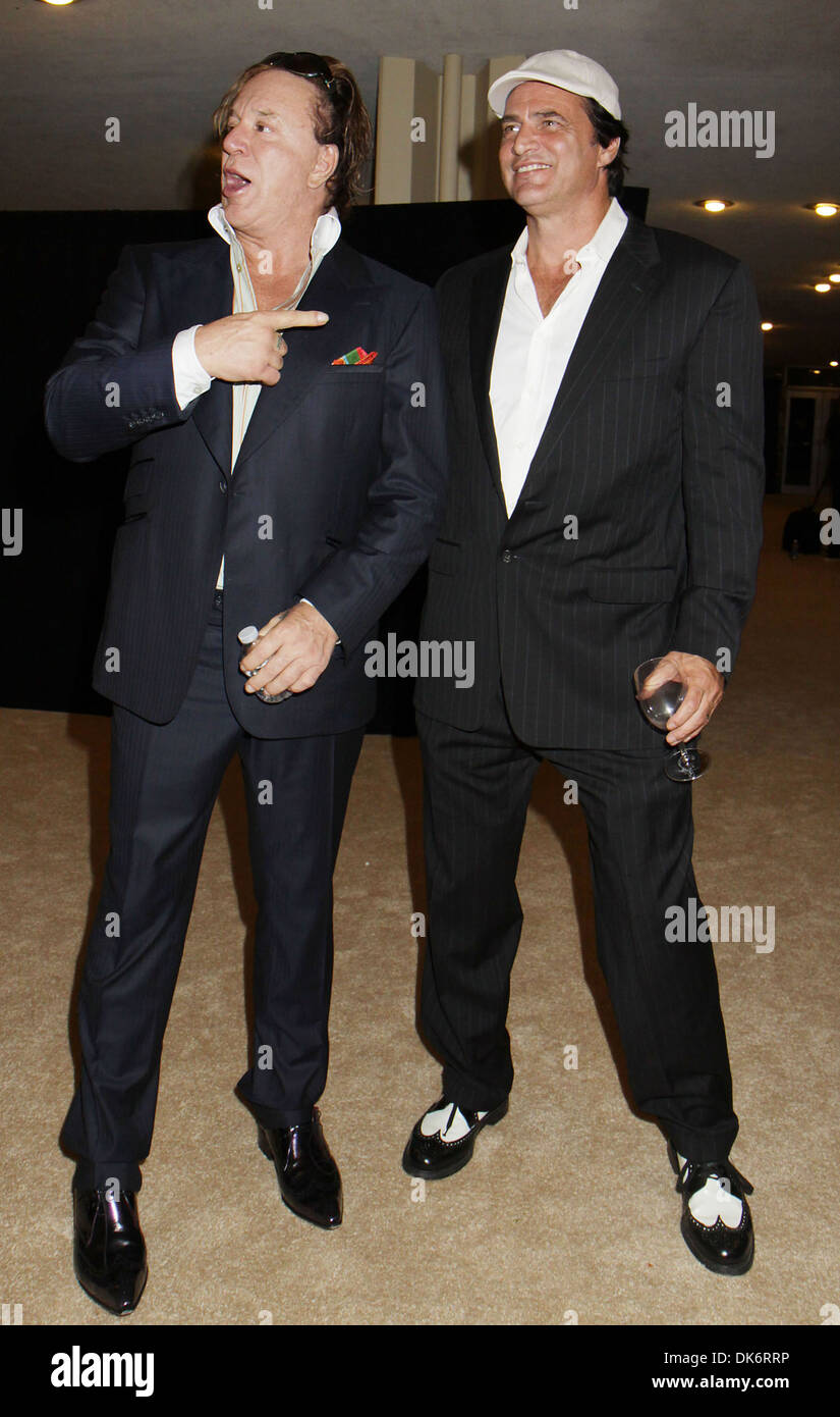 Mickey Rourke And John Enos At Black November Premiere At United