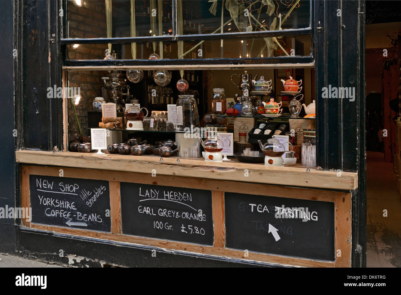 Tea shop, The Shambles, York, Yorkshire, England, United Kingdom, UK