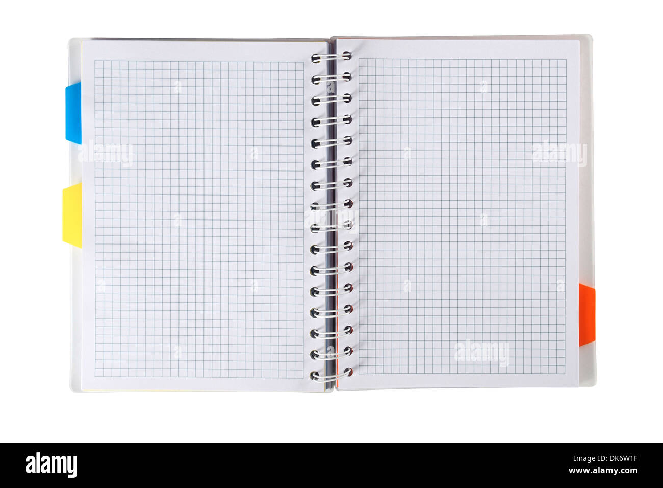 Open notebook Stock Photo